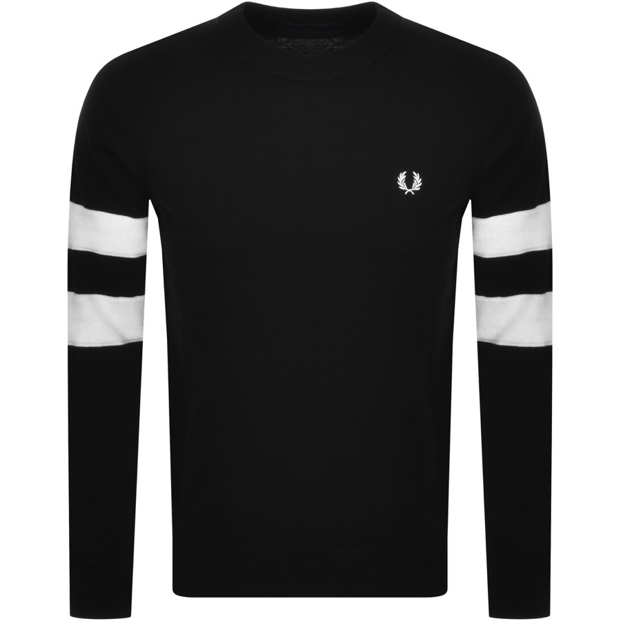 Alternative Image for ProductFred Perry Crew Neck Knit Jumper Black1